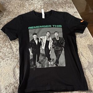 Jonas Brothers Bella Canvas Black Tee SZ S